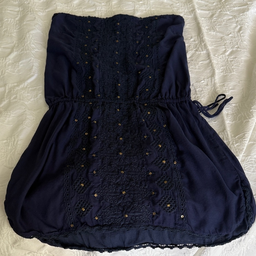 Melissa Odabash Navy Textured coverup